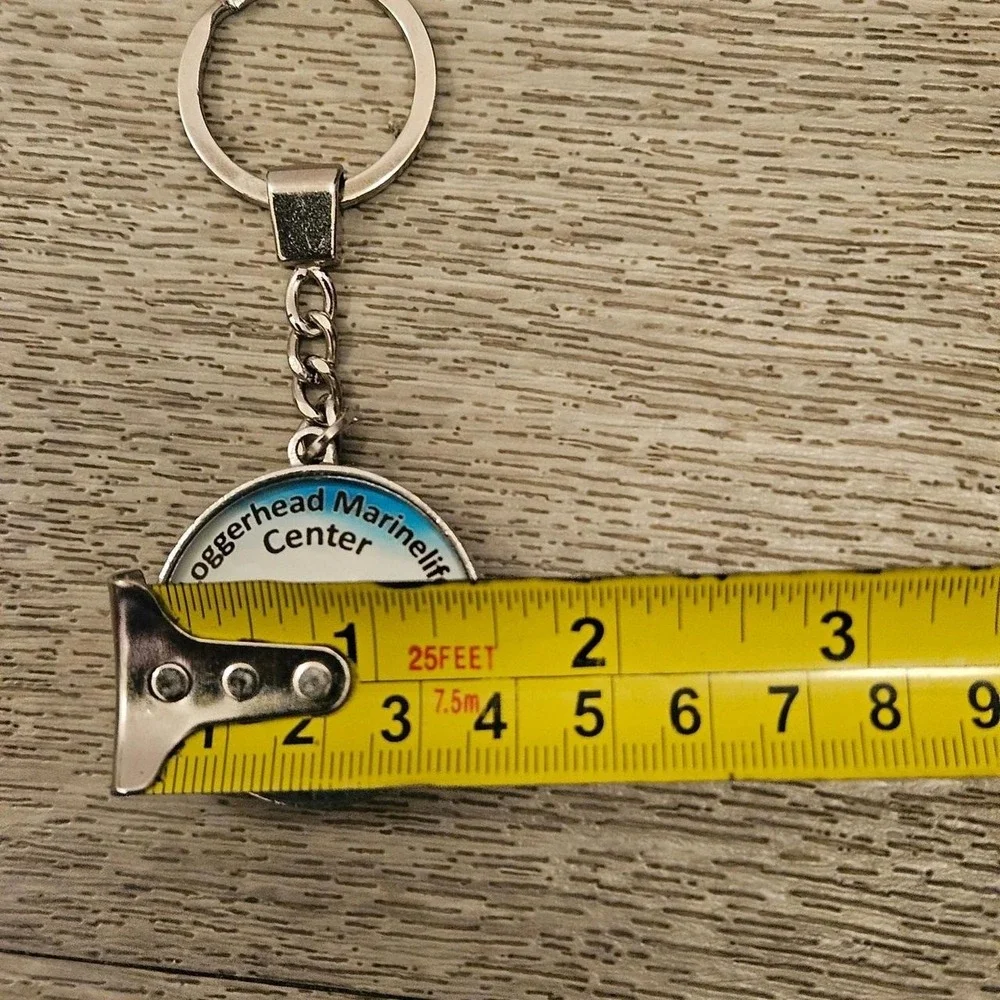 Loggerhead Marinelife Center Juno Beach Florida Keychain with sea turtle graphic